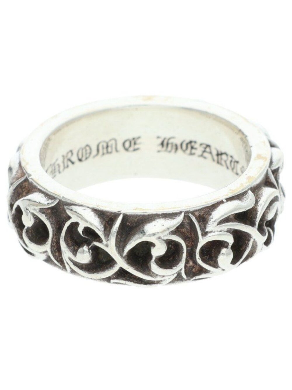 Chrome Hearts Etrnity Vine Band Eternity Silver Ring